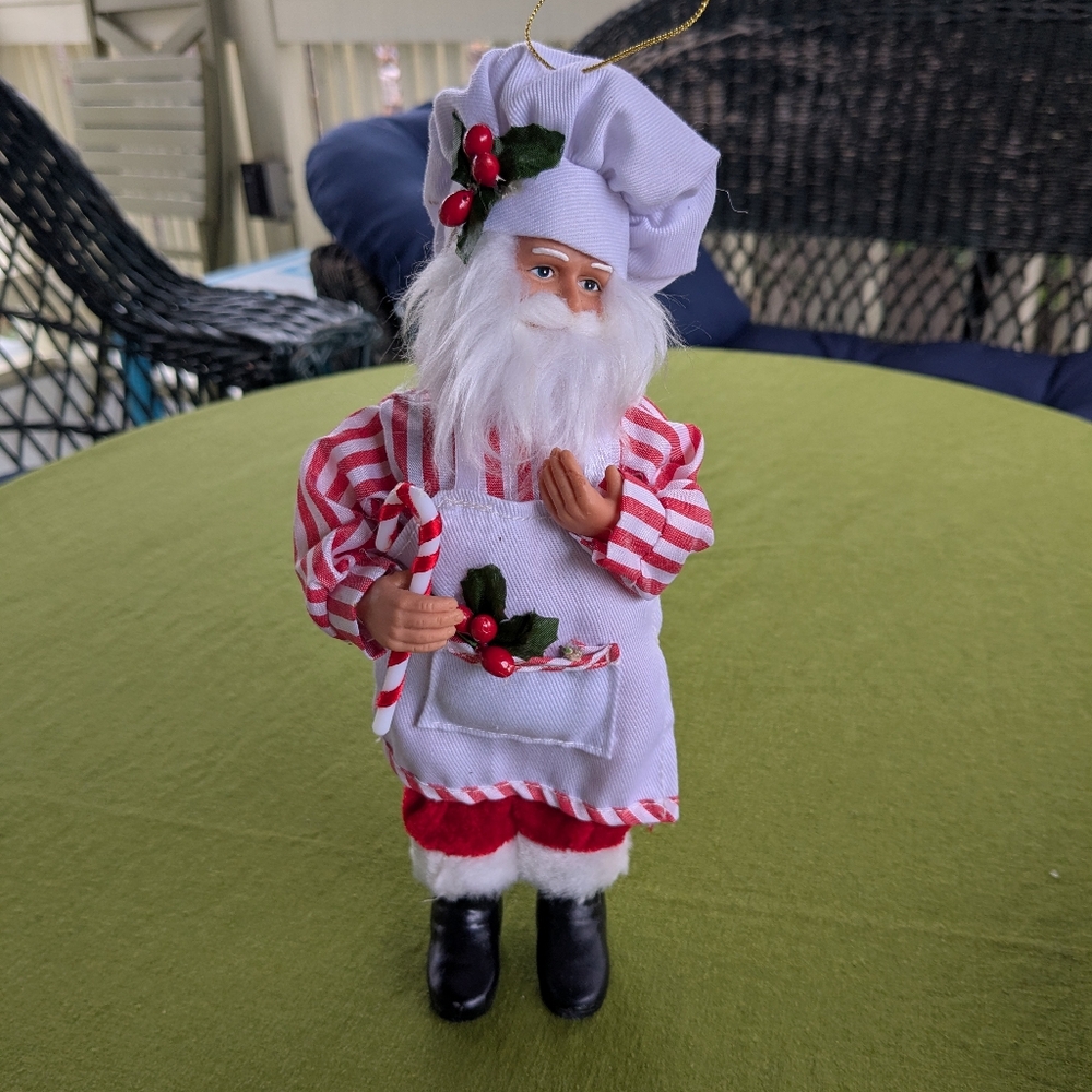 Santa the Chef Doll and Ornament